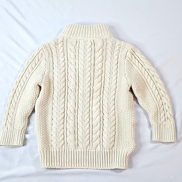 Baby Gap Cream Cable Knit Sweater Sz 2yrs Toddler Unisex - Picture 6 of 6